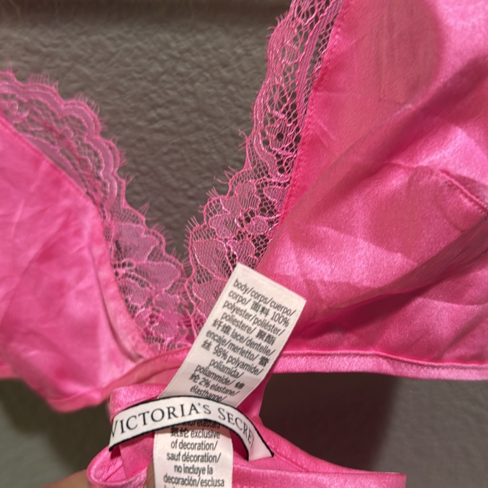 Victoria’s Secret Magenta Pink Satin Slip Dress - Picture 5 of 5
